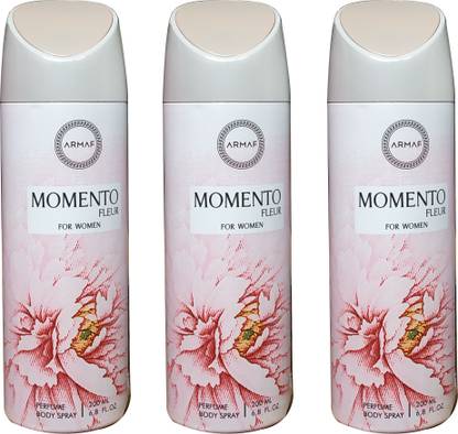 ARMAF MOMENTO FLEUR FOR WOMEN (PACK OF 3) Deodorant Spray  -  For Women