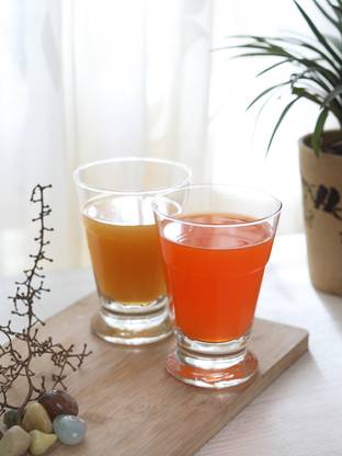 Durobor (Pack of 6) Sambaya Drink Glass - Set of 6 Pcs -(400ml) Glass Set Water/Juice Glass