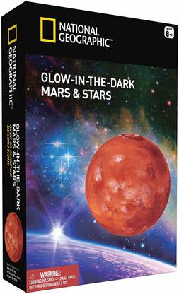 NATIONAL GEOGRAPHIC Plastic Glow in The Dark Mars and Stars