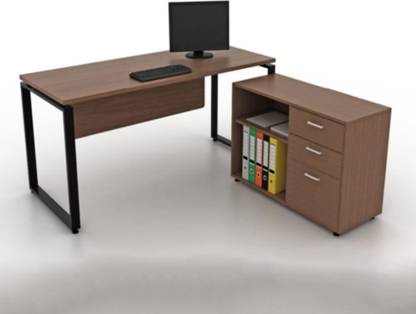 Lakdi - The Furniture Co. Stylish & Trendy with 3 Drawers and 2 Shelves Engineered Wood Study Table