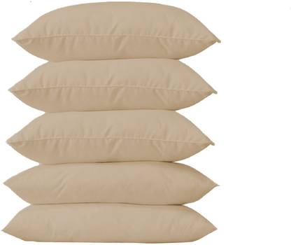 Eiderdown Decor Polyester Fibre Solid Throw Pillow Pack of 5