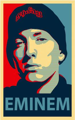 Eminem Music Wall Poster Paper Print