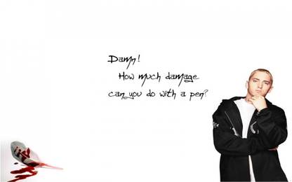 Eminem Music Wall Poster Paper Print