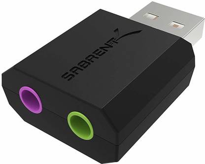 Sabrent USB External Stereo Sound Adapter USB Adapter