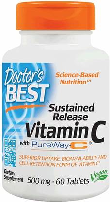 Doctor's Best Sustained Release Vitamin C PureWay-C 60 Tablets