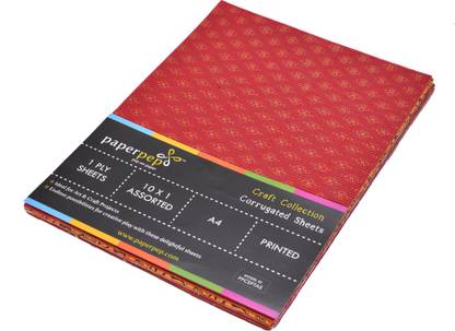 Paper Pep Corrugated Sheets Printed 30 cm Acrylic Sheet