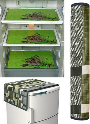 YELLOW WEAVES Fridge Mat
