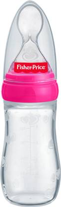 FISHER-PRICE 100% Food Grade, BPA Free, Liquid Soft Spoon Food Feeder with Leak Proof Cover  - Silicone