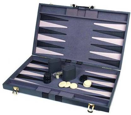 John N. Hansen Classic Games Collection 18" Attache Backgammon Set Board Game Accessories