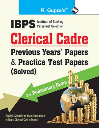 Bank Clerical Test Previous Years Paper (Solved)  - for Preliminary Exam 2021 Edition