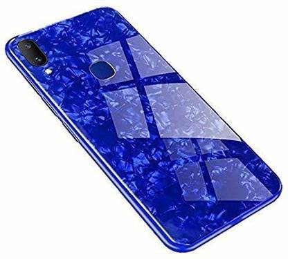 KHR Back Cover for Samsung Galaxy A30 Luxury Marble Pattern Tempered Glass Back Case Cover - Samsung A30