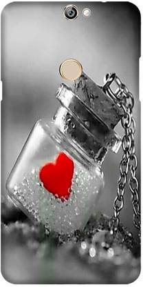LEEMARA Back Cover for Coolpad Max A8 - Red Rose In A Bottle Printed Mobile Back Cover
