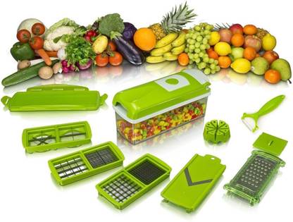 mega star 14 in 1 Nicer dicer plus Multi Chopper Vegetable Cutter Fruit Slicer Peeler Chopper