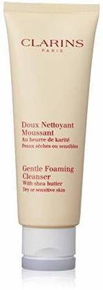 Clarins Paris Gentle Foaming Cleanser With Shea Butter For Dry/Sensitive Skin Face Wash