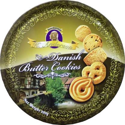 K. Anderson Butter Cookies (Multicolor Tin) Cookies Biscuit