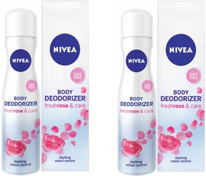 NIVEA Fresh Rose & Care Deodorizer Deodorant Spray  -  For Women