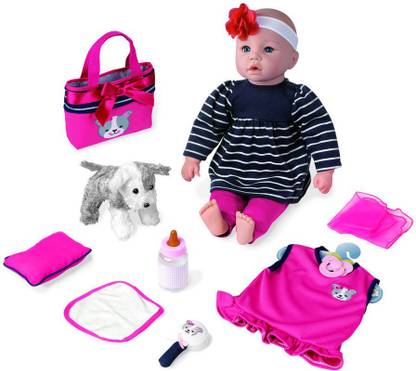 My Sweet Love 18" Baby Doll Gift set with Puppy