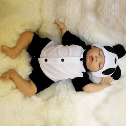mtqsun 18'' Newborn Silicone Baby Lifelike Realistic Real Life Reborn Boy Gifts Baby Ha