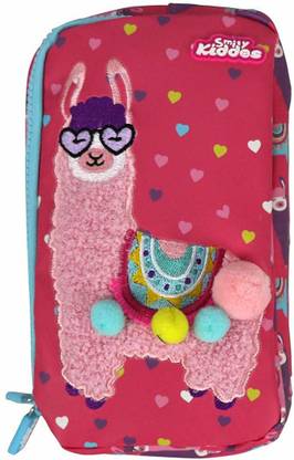 smily kiddos Smily Llama Pencil case Llama Art Polyester Pencil Box