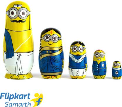 Craftizen Foundation Subra Minion Nesting Dolls