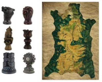 Dark Horse GAME OF THRONES MAP MARKER SET W/ MAP Strategy & War Board Game