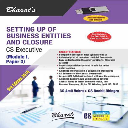 SETTING UP OF BUSINESS ENTITIES AND CLOSURE
