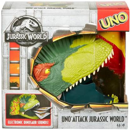 UNO Attack! Jurassic World Card Game for 2-10 Players Ages 7Y+