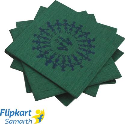 Indha Craft Square Hardboard Coaster Set