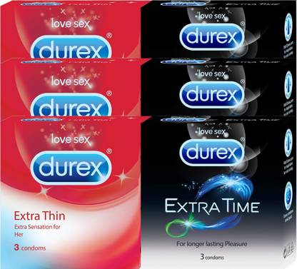DUREX Extra Thin, Extra Time (18 Pieces) Condom