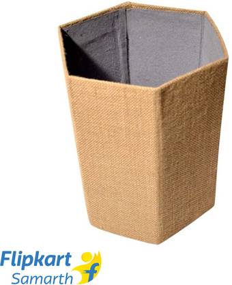 Indha Craft IC 100% Eco Friendly 1 Compartments MDF, Jute Paper Bin