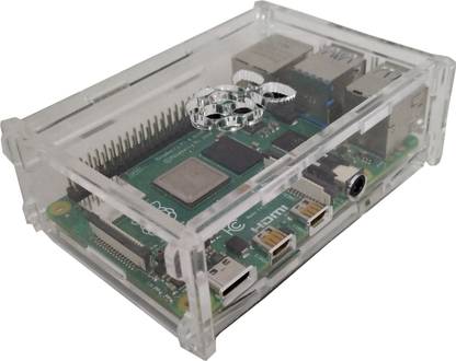 RPI SHOP RASPBERRY PI 4B ACRYLIC CASE Educational Electronic Hobby Kit