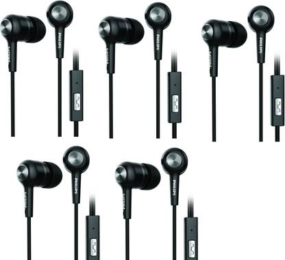 PHILIPS SHE1505 Pack of 5 Wired