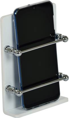 TDO Acrylic Mobile Charging Wall Stand Mobile Holder ,TV, AC Remote Stand Colour (WHITE) Mobile Holder