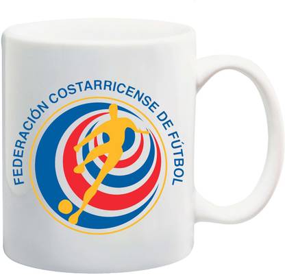 Bigmegamart Costa Rican Football Federation White Tea Coffee Ceramic Coffee Mug