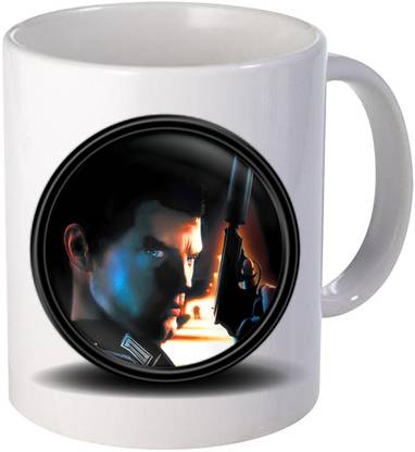 Bigmegamart Funny Creatives Fisheye lens wallpaper death to spy 325 ml Ceramic Coffee Mug