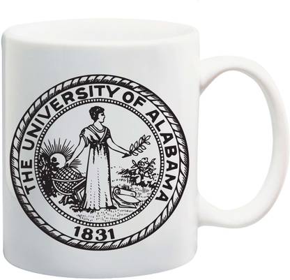 Bigmegamart The University of Alabama White Tea Coffee Ceramic Ceramic Coffee Mug