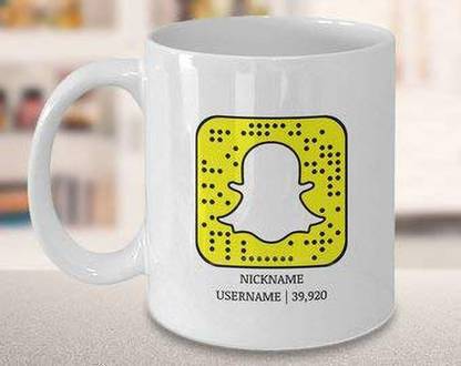 Bigmegamart Snapchat Printed Coffee customised Snapchat Picture White Ceramic Coffee Mug
