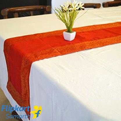 Indha Craft Red 182.9 cm Table Runner