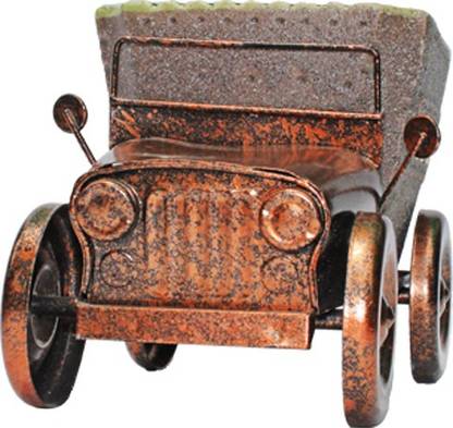 Bloom Bagicha Elegant Jeep Planter for Home and Garden Decor Copper Vase