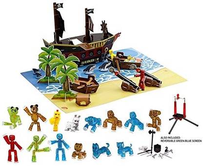 Zing Stikbot Movie Set Deluxe Pirate Set Action Figure
