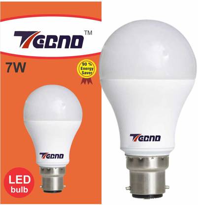 Tecno 7 W Basic Round B22 LED Bulb