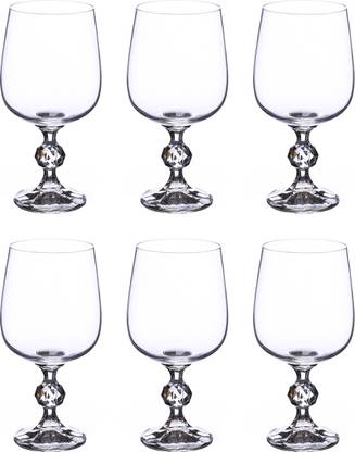 Bohemia Crystal (Pack of 6) SS11094A-Claudia Glass Set Wine Glass