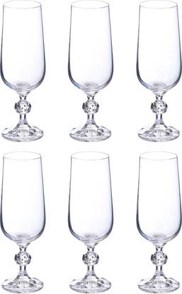 Bohemia Crystal (Pack of 6) Claudia Glass Set Champagne Glass
