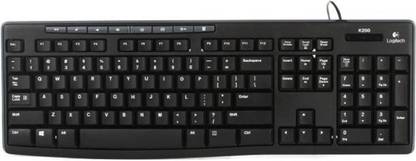Logitech mk120 01 Wired USB Standard Desktop Keyboard Compatible with Desktop, Laptop, Mac