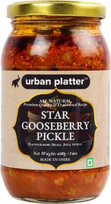 urban platter Star Gooseberry Pickle, 400g / 14oz Mixed Pickle