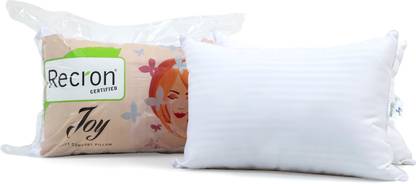RECRON CERTIFIED Microfibre Sleeping Pillow Pack of 2 Solid Joy