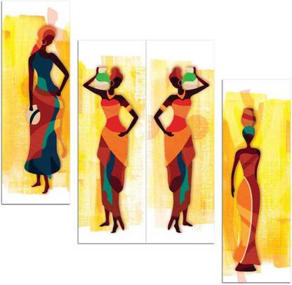 Art Amori African Models Abstract Art Digital Reprint 12 inch x 18 inch Painting