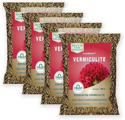 TrustBasket Vermiculite (450 gms) - Set of 4 Manure
