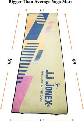 JJ Jonex Ladder Yoga Mat (HS) Dimensions - 6x2 ft Multicolor 6 mm Yoga Mat