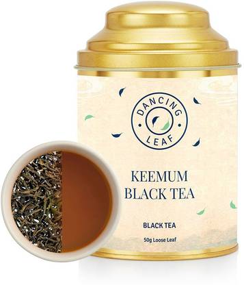 Dancing Leaf Keemum | Black Tea | Black Tea Blend | Loose Leaf Tin (50 Gms) Black Tea Tin